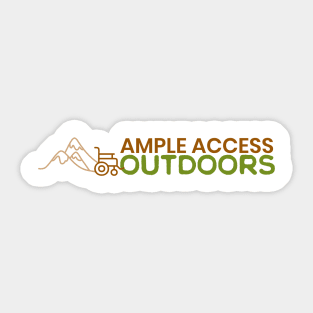 Ample Access Outdoors Logo Design Sticker